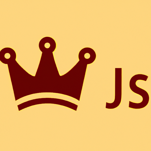 כתר על הלוגו של JavaScript, המסמל את הדומיננטיות שלו